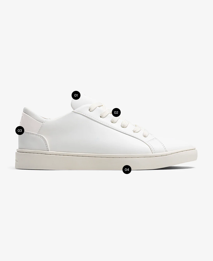 L*t様 【良品】HYKE beatiful shoes 完売　ホワイト　ウエッ Men's Lace Up in White | Vegan Sneakers - Thousand Fell