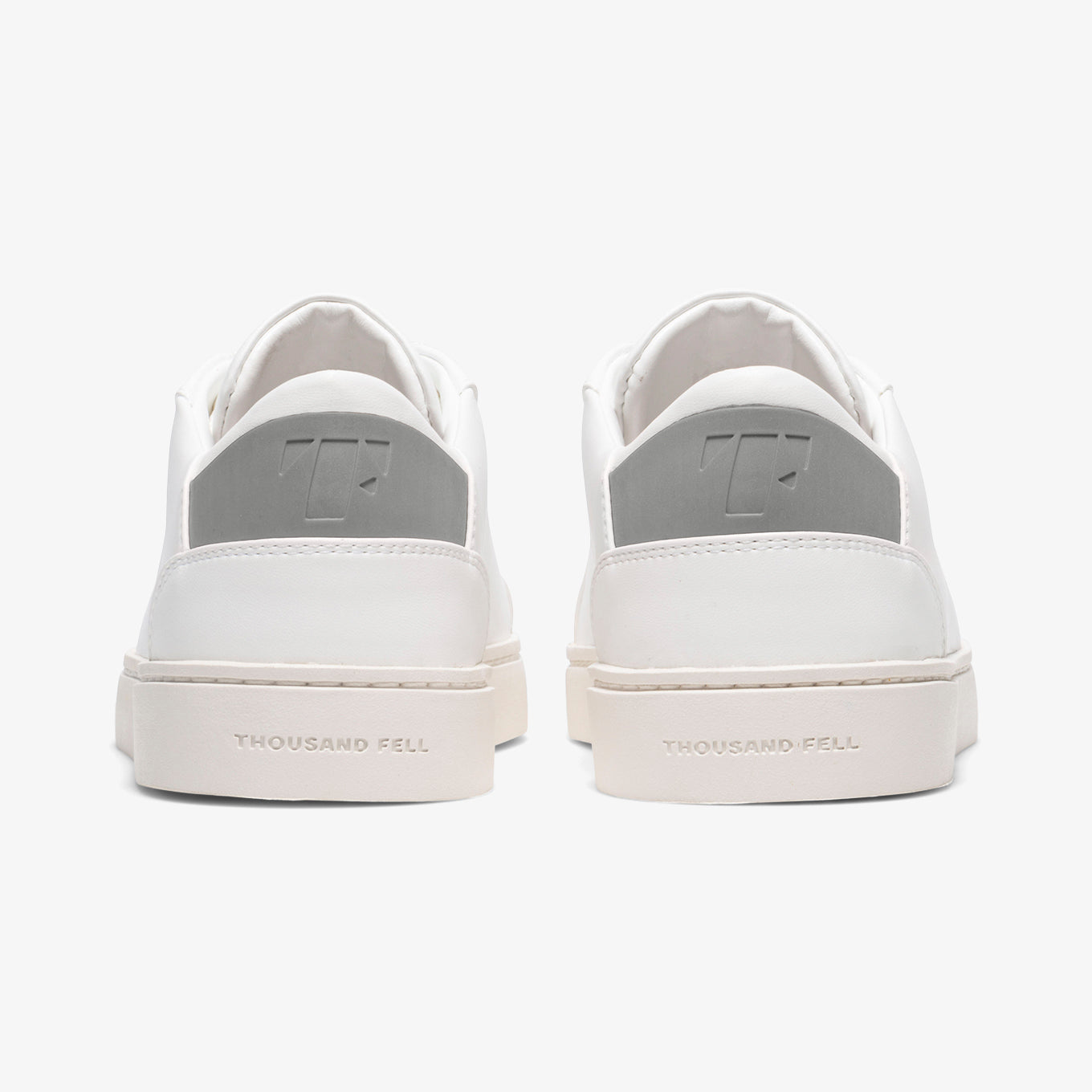 Men's Lace Up in White-Grey | Vegan Sneakers - Thousand Fell