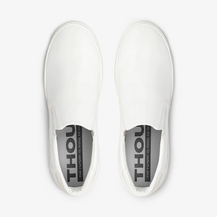 mens white slip on shoes
