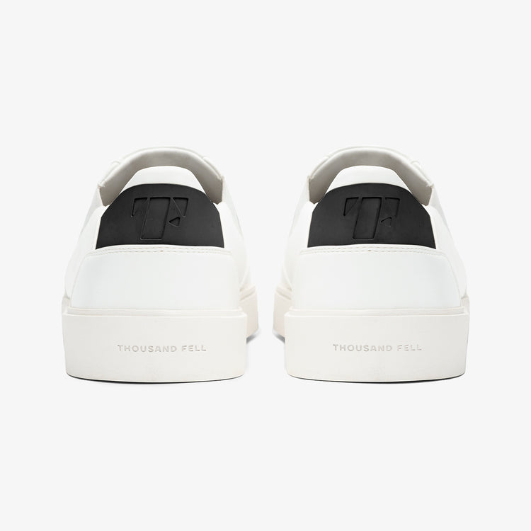 - Thousand Fell White Leather Slip Ons Men main image 4