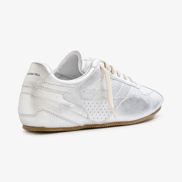 Men's Driver in Metallic Silver | Vegan Sneakers - Thousand Fell