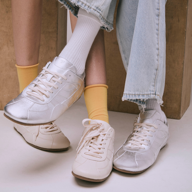 Women's Driver in Metallic Silver | Stain-Proof & Sustainable