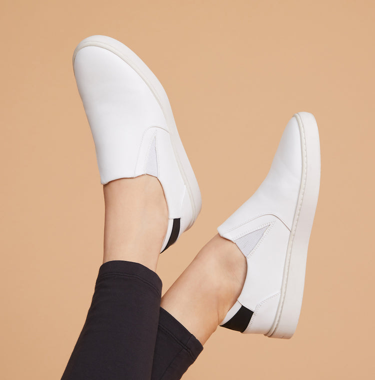 Thousand Fell Women's Slip On Sneakers | White - White - 6.5 Thousand Fell Women's Slip On Sneakers | White - White - 6.5