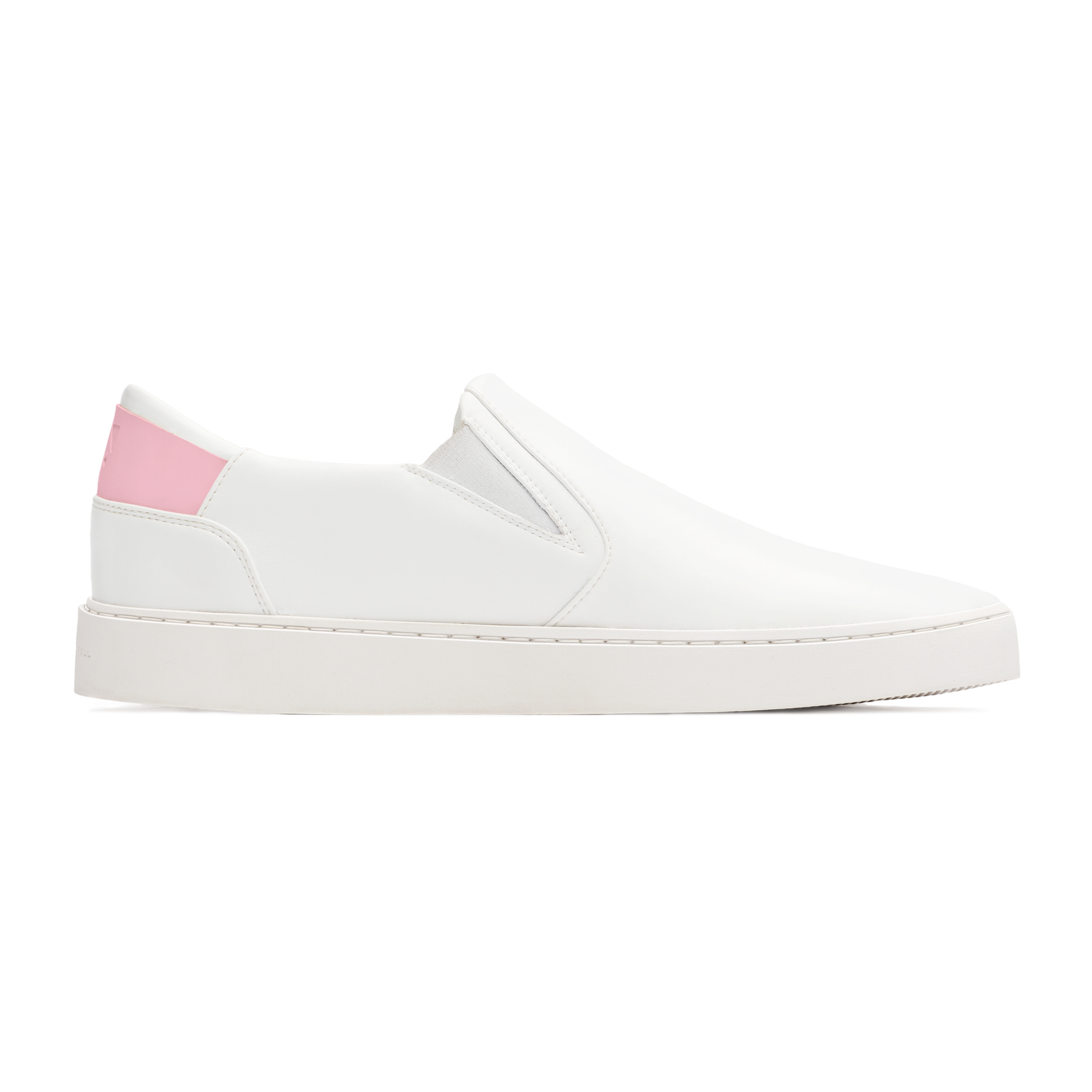 Men's Slip On White-Pink